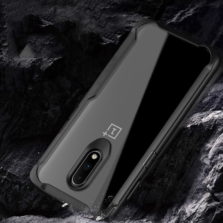 For OnePlus 7 Case Bakeey Armor Shockproof Acrylic Transparent Soft TPU Bumper Edge Protective Case