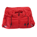 Unisex USB Heating Electric Heated Vest Winter Warm Hooded Jacket Coat Clothing Red