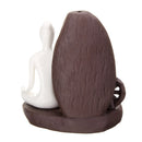 Ceramic Waterfall Backflow Smoke Incense Burner Censer Holder Decorations 10 Cones