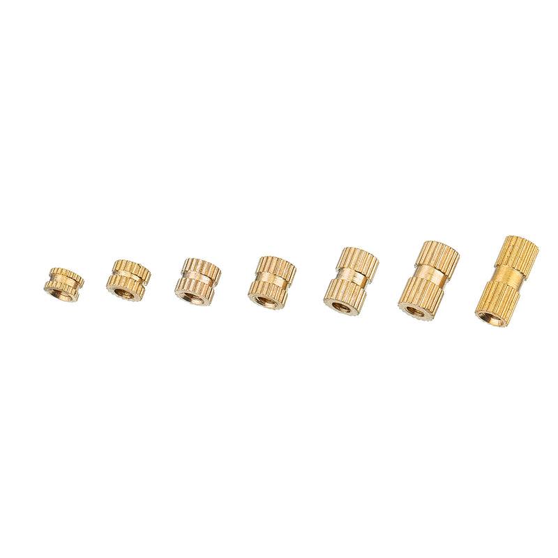 Suleve M3BN5 150Pcs M3 Knurled Brass Threaded Insert Nut Female Thread Embedment Nuts Assortment