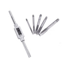 Drillpro M3-M12 Spanner with 5pcs M3-M8 HSS Screw Thread Metric Hand Tap Machine Screw Tap