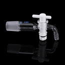 24/29Glass Adapter VacuumFlowControlAdapterwithGlassStopcockMaleGroundJointto Right AngleHoseConnection