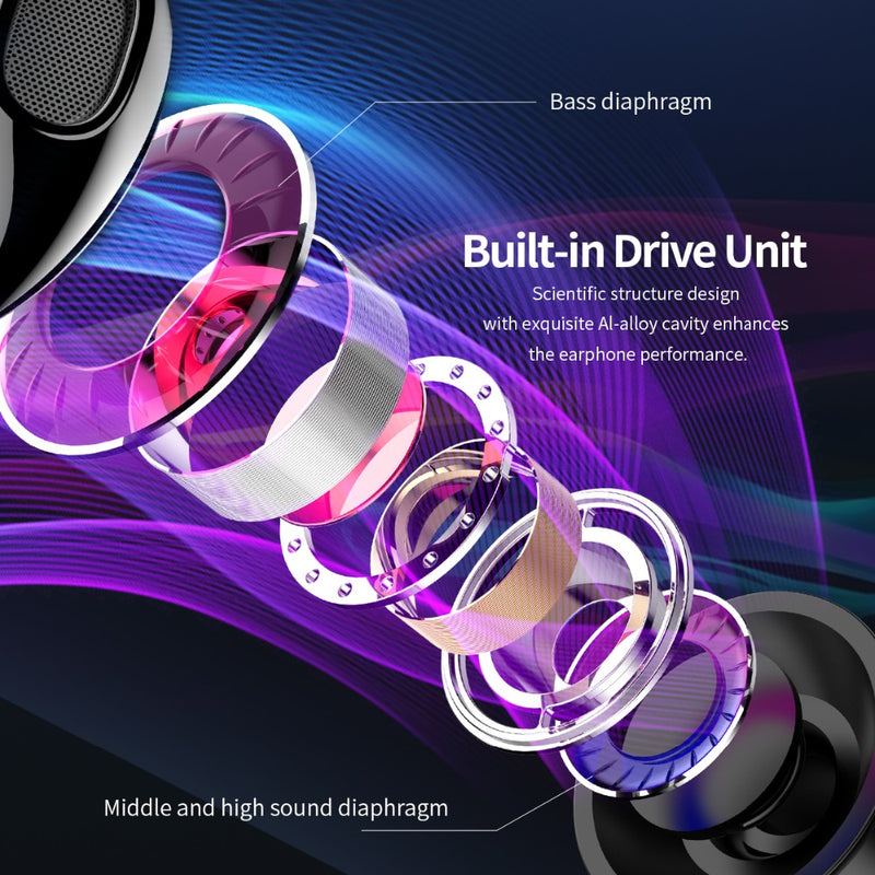 ROCK SPACE ES02 HiFi Stereo Music Earphone 3.5mm Wired Control Aluminum Alloy Headset for PC Cell Phones