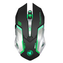 HXSJ M10 Wireless 2.4GHz Gaming Mouse Ergonomic Colors Backlight Gaming Mouse 2400DPI Mice