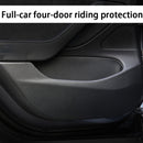 Car Door Anti Kick Pad Sticker Carbon Fiber Texture For Tesla Model 3 2017-2019