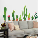 Miico Creative Cartoon Cactus PVC Removable Home Room Decorative Wall Door Decor Sticker
