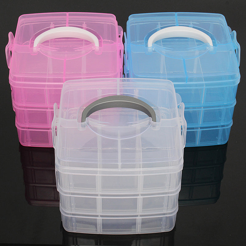 Clear Storage Box Case Plastic Container Organizer for Jewelry Bead