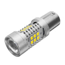 Pair 1156 BA15S 21SMD LED Car Brake Lights Tail Bulb Stop Lamp White/Yellow 12W DC 12V