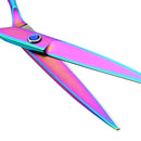 Y.F.M Stainless Steel Hair Scissors Hairdressing Cutting Hair Styling Tools Rainbow Color
