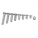 Suleve M5SH2 150Pcs M5 Stainless Steel 6-30mm Hex Socket Button Head Screw Allen Bolt Assortment Kit
