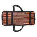 Outdoor 5Pcs Barbecue Tools Set Picnic BBQ Cooking Stainless Steel Meat Grill Fork