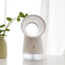 2 IN 1 300ML Mini Spray Humidifier & Desktop Fan Protable USB Night Light Cool Mist Humidifier Essential Oil Diffuser for Home Office