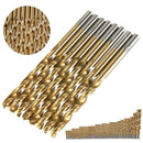 55Pcs 1.0-3.5mm HSS Twist Drill Bit Set High Speed Steel Titanium Coated Wood Drill Bits