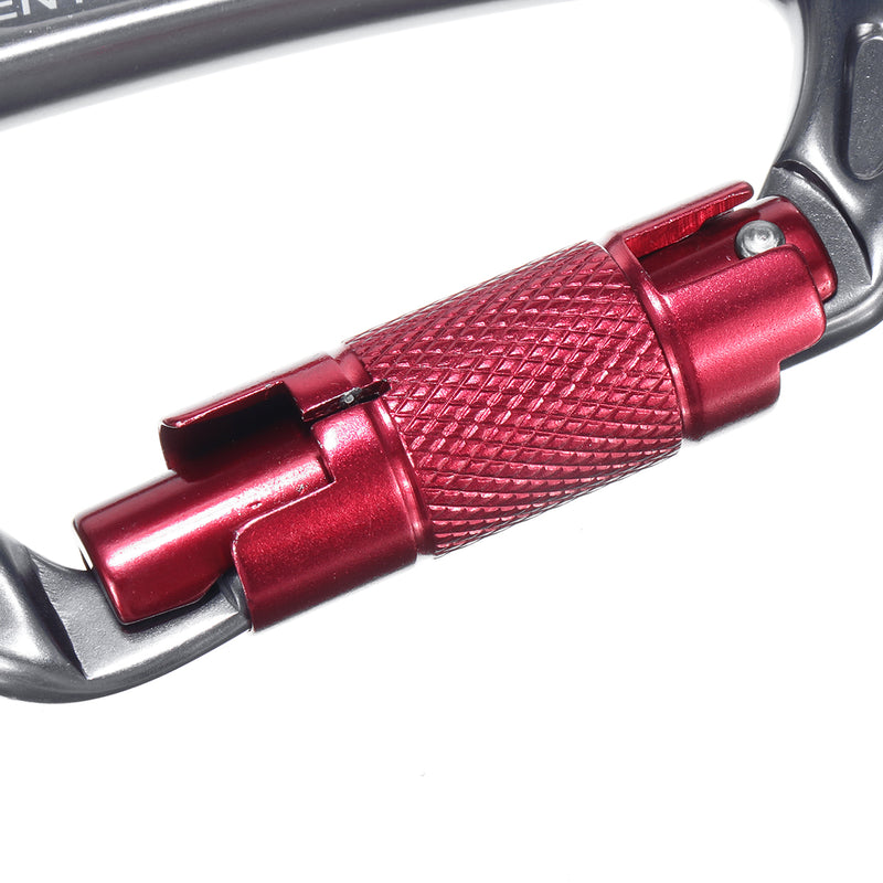 Auto-locking Carabiner D Shaped Clips for Mountain Rock Climbing Arborist Rescue