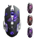APEDRA A8 3200DPI 6 Buttons 4 Colors LED Optical USB Wired Mouse Gaming Mouse for PC