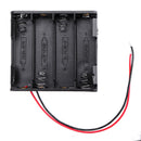 3pcs 4 Slots NO.5 Battery Holder Plastic Case Storage Box for 4*NO.5 Battery