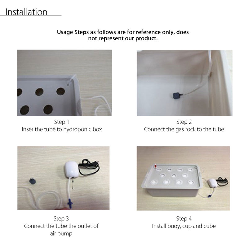 220V 24 Holes Hydroponic System Kit Indoor Aerobic Soilless Cultivation Water Planting Grow Box