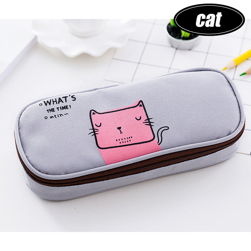 Creative Student Pencil Case Korea Pencil Bag Cute Lion Pencil Box Animal World Large Capacity Stationery School Supplies Pencil