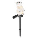 LED Solar Light Polar Bear Garden Light Lawn Light Outdoor Waterproof  Lamp RGB