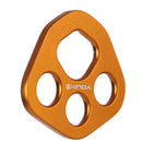 XINDA XD8609 Aluminum 30KN Climbing Rigging Plate Split Rope Descender Plate Anchor Multipliers