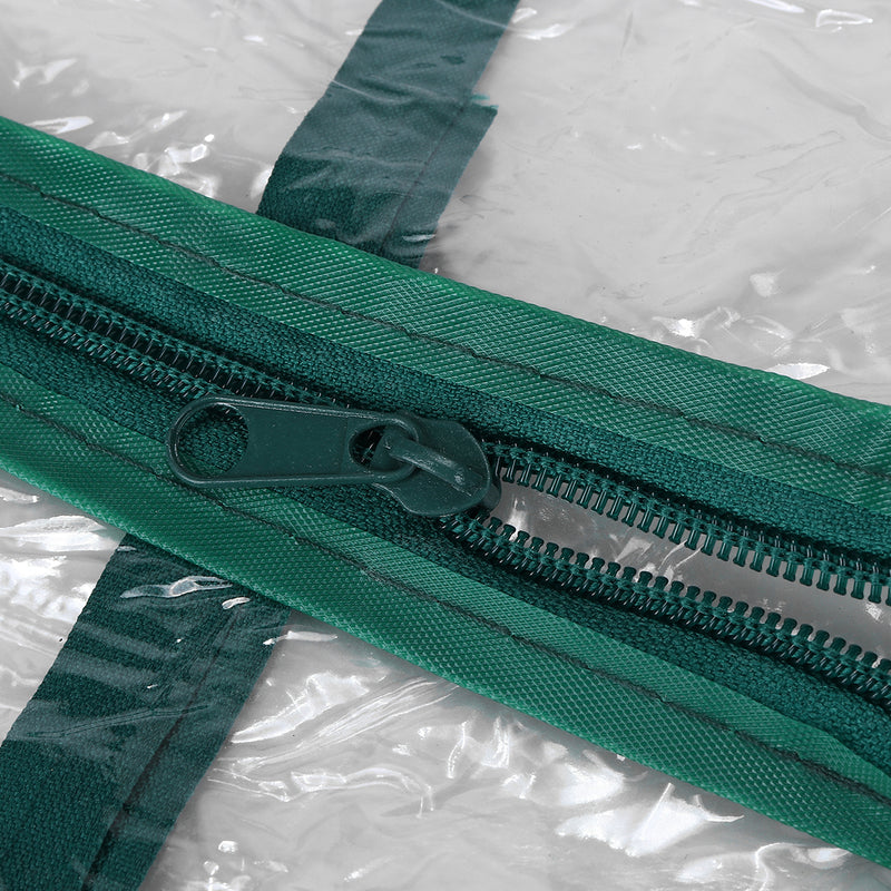 69x49x126cm Apex Roof 3-Tiers Garden Greenhouse Hot Plant House Shelf Shed Clear PVC Cover