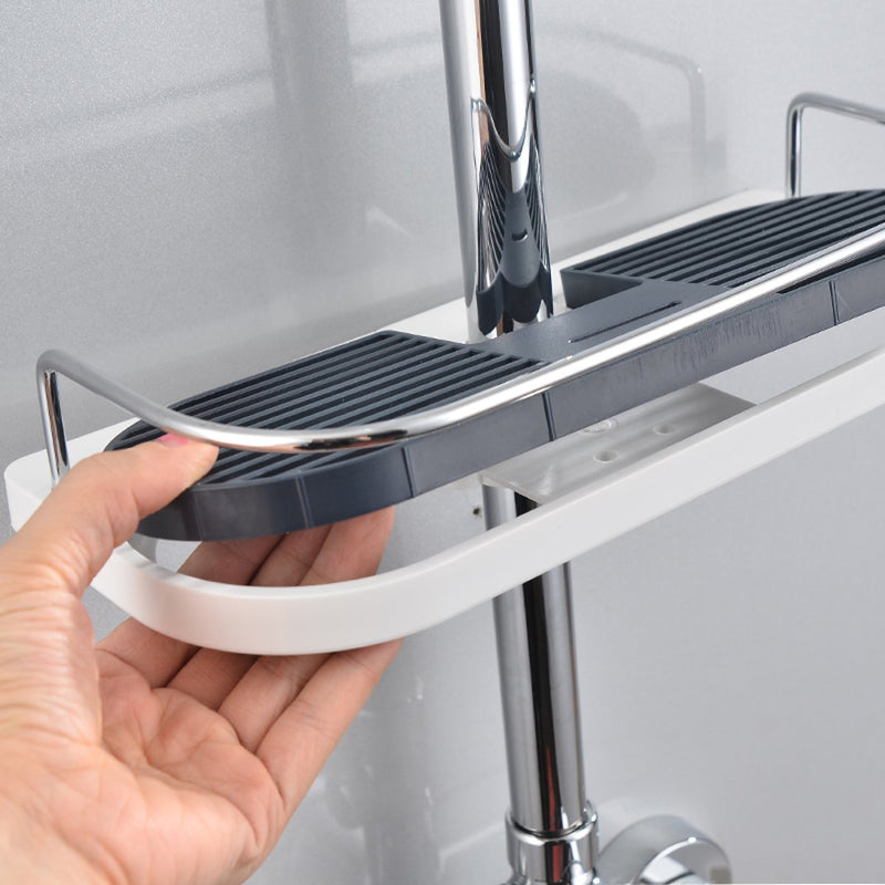 Honana BX-646 Bathroom Pole Shelf Shower Storage Caddy Rack Organiser Tray Holder