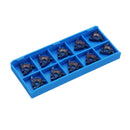 Drillpro 10pcs HRC45 Blue Nano 16ER AG60 Carbide Insert External Threading Insert