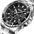 MEGIR 2064 Men Watch Luxury Multifunction Chronograph Casual Male Quartz Wrist Watch