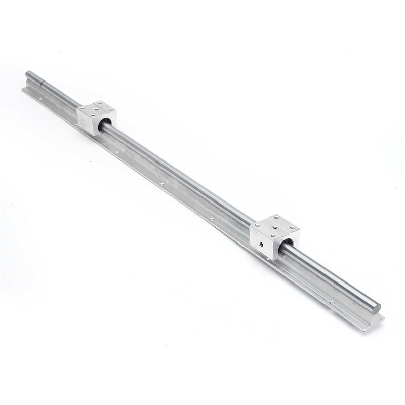 SBR12 700mm Cylindrical Linear Rail Shaft with 2pcs SBR12UU Linear Block