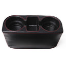 Multi-functional PU Leather Car Seat Crevice Storage Box Seat Gap Organizer Drink Cup Holder