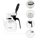 Crystal Clear Tea Glass Pot Tea Leaves Filtration Tea Pot Set