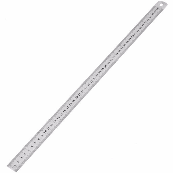 50CM Stainless Steel Double Side Scale Straight Ruler Measure Tool