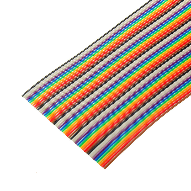 5M 1.27mm Pitch Ribbon Cable 50P Flat Color Rainbow Ribbon Cable Wire Rainbow Cable
