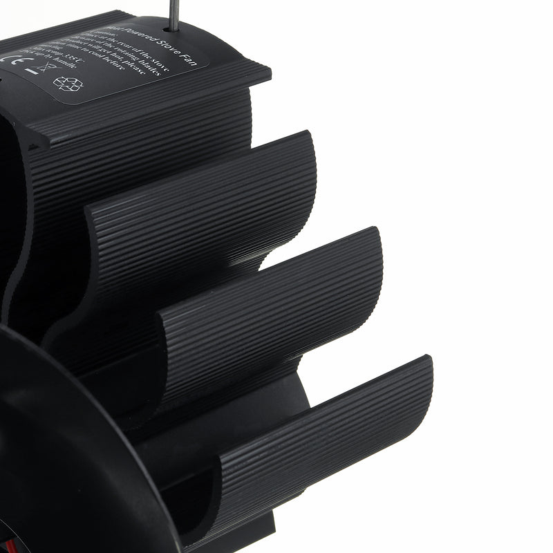 1500RPM 4/5 Blades Stove Fan Silent Fireplace Fire Heat Powered Saving Eco Fan No Electricity & Battery