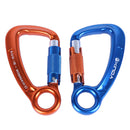 XINDA XD-Q9651 Aluminum 30KN Climbing Carabiner Auto D-shape 3-Way Lock Aerial Safety Accessory