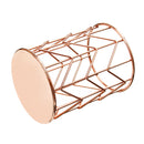 Modern Simple Creative Round Hollow Metal Pen Holder Hollow Mesh Pen Cup Multifunctional Desktop Stationery Pens Pencils Storage Iron Pencil Case