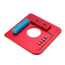 Drillpro 4 In 1 R5/R10/R20/R30 Router Temple Plate Wood Panel Radius Corner Template with Router Bit Woodworking Tool