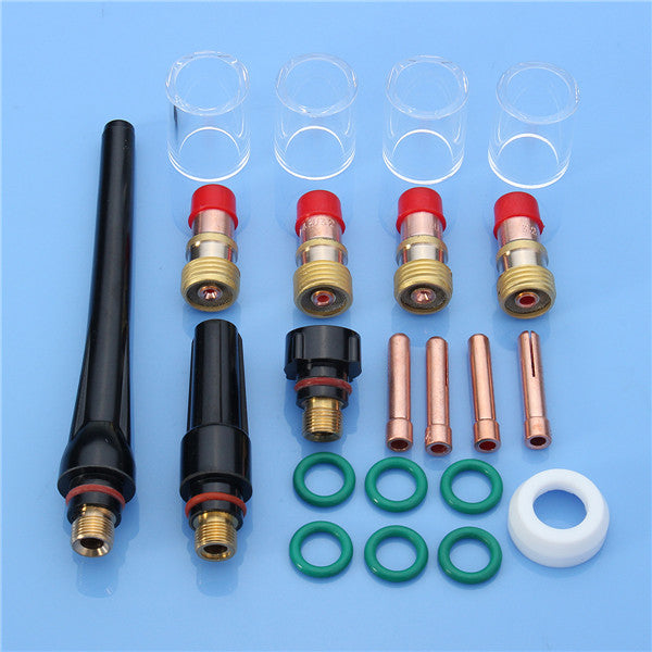 22pcs TIG Welding Stubby Gas Lens