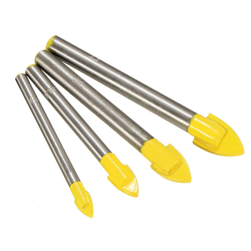 6/8/10/12mm Triangle Drill Bit 6-12mm Glass Ceramic Marble V-Carbide Tip Drill Bit