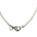 Stainless Steel Cross Pendant  Silver Necklace Chain