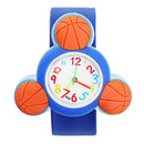 LED 3D Rotating Cartoon Children Watch Frog Yellow Duck Designed Gift Boys Girls Wrist Watch