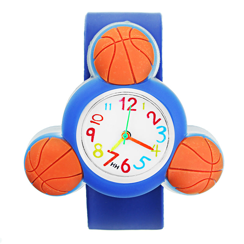 LED 3D Rotating Cartoon Children Watch Frog Yellow Duck Designed Gift Boys Girls Wrist Watch