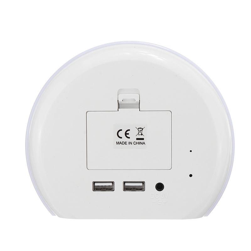 TS - S22 Digital Thermometer Hygrometer LED Display With Mirror Clock Alarm Function