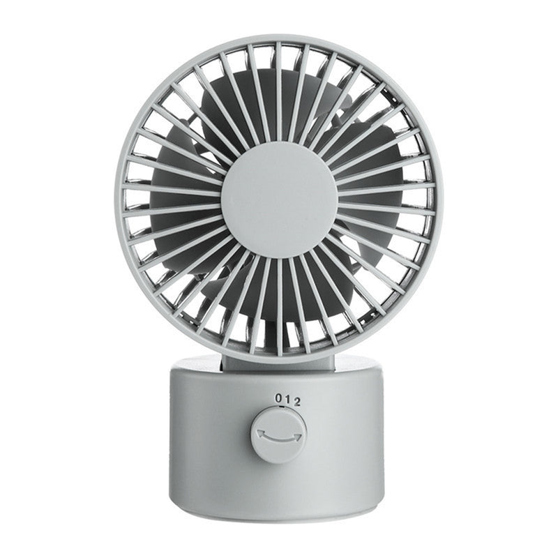 1.2W Mini USB Rechargeable Desktop Silent Fan 2 Modes Wind Speed Oscillating Cooling Fan