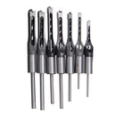 7pcs 6-12.7mm Square Hole Saw Drill Bit Set Mortising Chisel Twist Auger Drill Bits