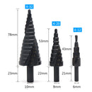 1PC/3PCS 4-32mm 4-20mm 4-12mm HSS Cobalt Step Drill Bit Nitrogen Spiral Grooved Hole Cutter