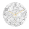 Loskii CC014 Creative Marble Pattern Wall Clock Mute Wall Clock Quartz Wall Clock For Home Office Decorations