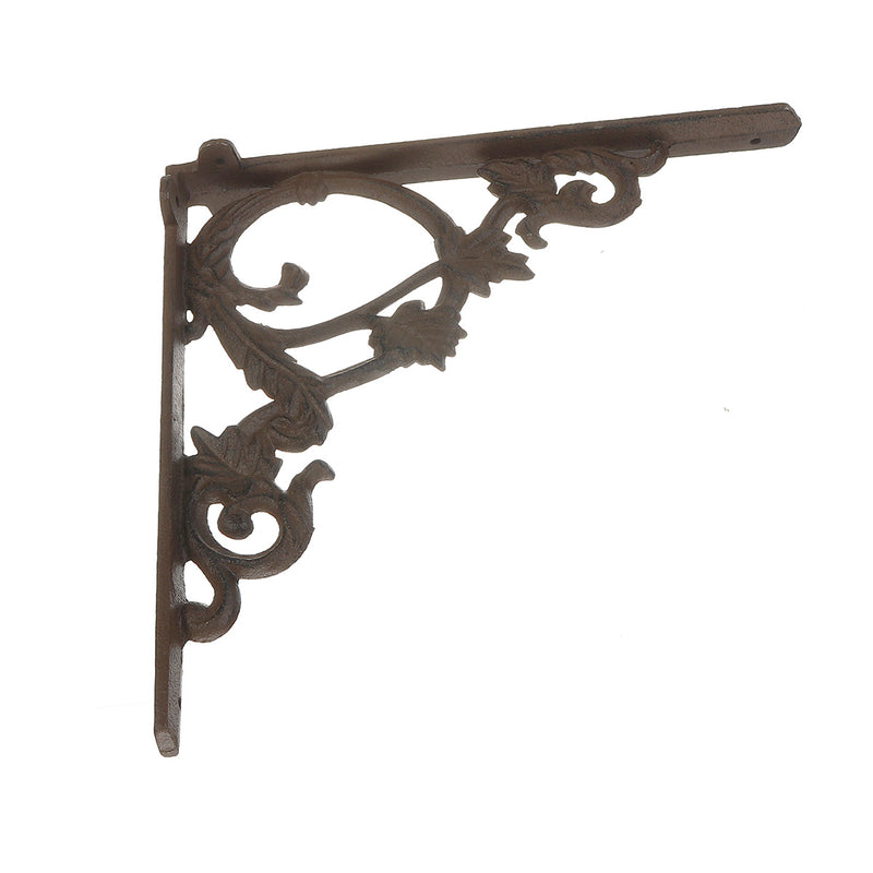 2323.52cm Wall Shelf Mount Bracket Cast Iron Support Mounted Supporter Home Garden Rusty