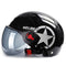 BYB Motorcycle Helmet Scooter Bike Open Face Half Baseball Cap Anti-UV Safety Hard Hat