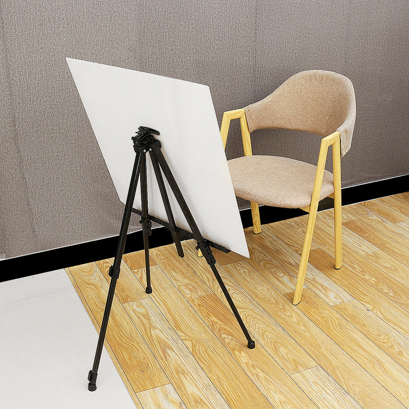 Folding Iron Easel Stand Tripod Adjustable Height Lightweight Sturdy Painting Display Portable Sketching Rack with Carrying Bag